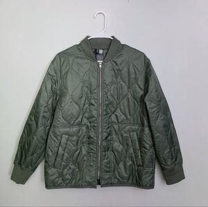 H&M Divided Olive Green Quilted Jacket